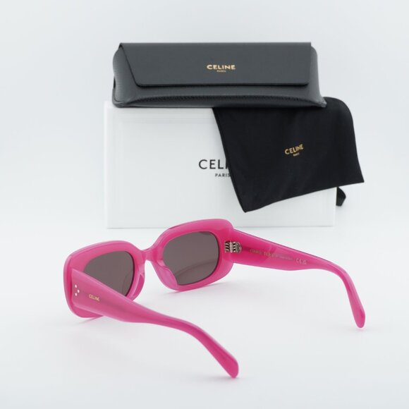 Celine CL40287U 72E Rectangle Sunglasses – Pink/Brown main image 7